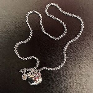 Hello Kitty Sterling Silver Beaded Necklace